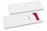 Sacos porta-talheres branco com incição + vermelho bordô guardanapos | Envelopesonline.pt