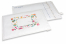 Envelopes de bolhas brancos da Páscoa - cores brilhantes | Envelopesonline.pt