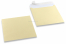 Envelopes madrepérola coloridos champanhe - 170 x 170 mm | Envelopesonline.pt