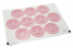 Selos para envelope de batizado - mi bautizo rosa com grinalda branca | Envelopesonline.pt