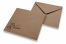 Envelopes de casamento - castanho + m. & mme. | Envelopesonline.pt