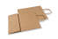 Sacos de papel com alças torcidas - castanho, 240 x 110 x 310 mm, 100 gr | Envelopesonline.pt