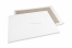 Envelopes em cartão rígido - 450 x 600 mm, frente kraft branca 120 gr, reverso duplex 700 gr cinzento, sem cola / sem autocolante | Envelopesonline.pt