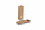 Saco de papel com fundo bloco castanho - 70 x 40 x 205 mm com janela, 100 ml | Envelopesonline.pt