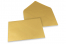 Envelopes de cartões de felicitações coloridos - Dourado metalizado, 162 x 229 mm | Envelopesonline.pt