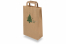 Sacos de alças dobradas de Natal castanho - Árvore de Natal verde | Envelopesonline.pt