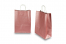 Sacos de papel com alças torcidas - cor-de-rosa metalizado, 260 x 120 x 350 mm, 90 gr | Envelopesonline.pt
