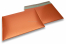 Envelopes almofadados de plástico metalizado mate ECO - cor de laranja 320 x 425 mm | Envelopesonline.pt
