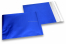Envelopes coloridos de película metalizada mate - Azul escuro 165 x 165 mm | Envelopesonline.pt