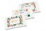Envelopes de Natal de bolhas brancos - exemplos com um logotipo | Envelopesonline.pt