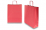 Sacos de papel com alças torcidas - vermelho, 320 x 120 x 410 mm, 100 gr | Envelopesonline.pt