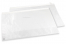 Sacos de glassine branco com fita adesiva - 550 x 500 mm, com a abertura no lado comprido | Envelopesonline.pt