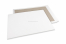 Envelopes em cartão rígido - 450 x 600 mm, frente kraft branca 120 gr, reverso duplex 700 gr cinzento, sem cola / sem autocolante | Envelopesonline.pt