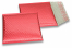 Envelopes almofadados de plástico metalizado ECO - vermelho 165 x 165 mm | Envelopesonline.pt