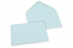  Envelopes de cartões de felicitações coloridos - Azul claro, 125 x 175 mm | Envelopesonline.pt