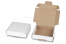 Caixas de transporte dobráveis - branco, 110 x 110 x 28 mm | Envelopesonline.pt