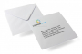 Envelopes de cartões de felicitações quadrados