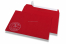 Envelopes de Natal coloridos - Vermelho, com boneco de neve | Envelopesonline.pt