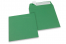 Envelopes de papel coloridos - Verde escuro, 160 x 160 mm | Envelopesonline.pt