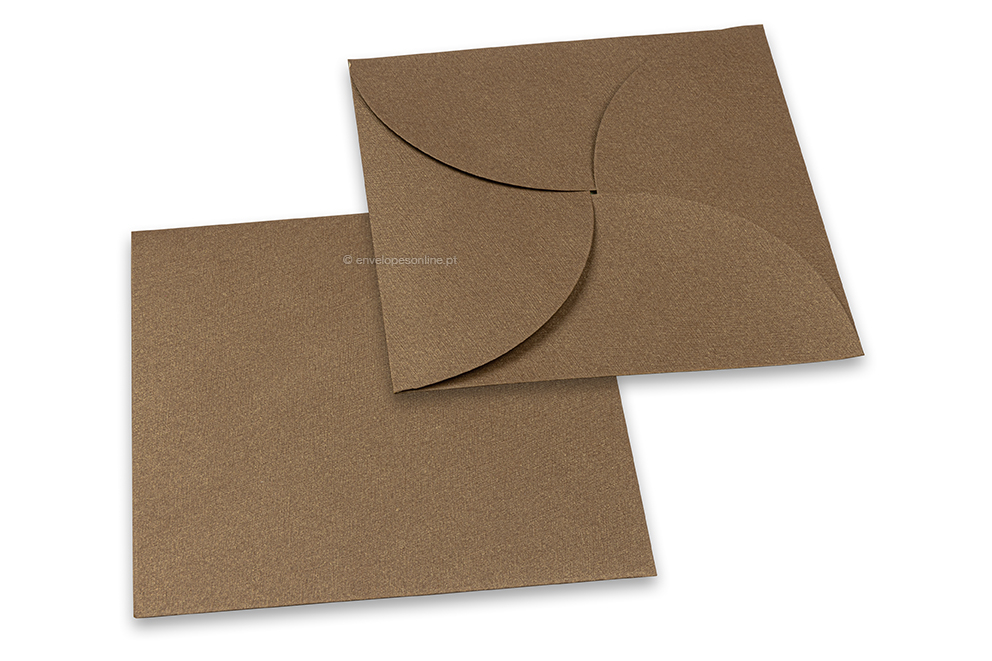 Envelopes estilo bolsa - Bronze