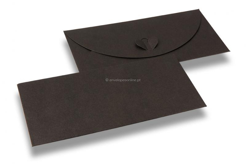Envelopes com fecho coração - Bronze