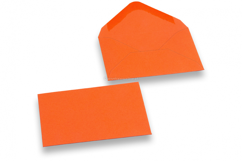 Mini envelopes cor de laranja