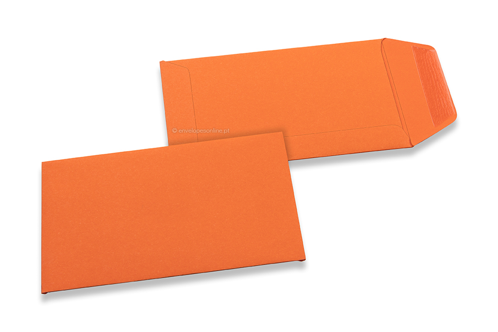 Envelopes de bolso coloridos - cor de laranja, 65 x 105 mm