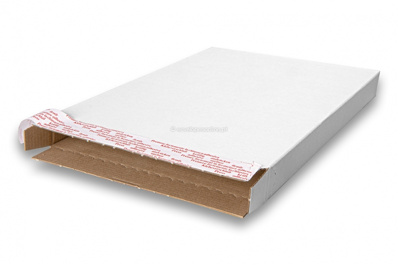 Caixas postais com fita de vedação - branco
