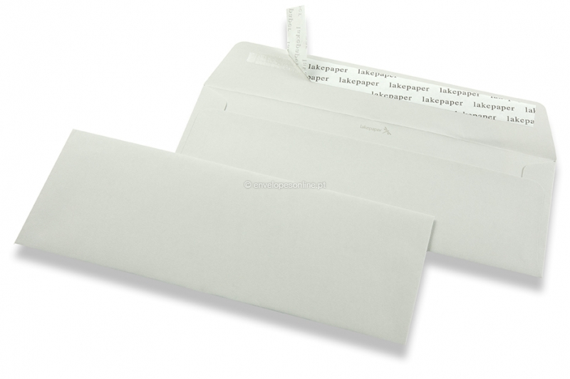 Envelopes The Kiss, Gmund Lakepaper - cinzento: Ângulo