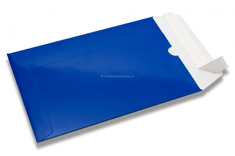 Envelopes de cartão colorido azul