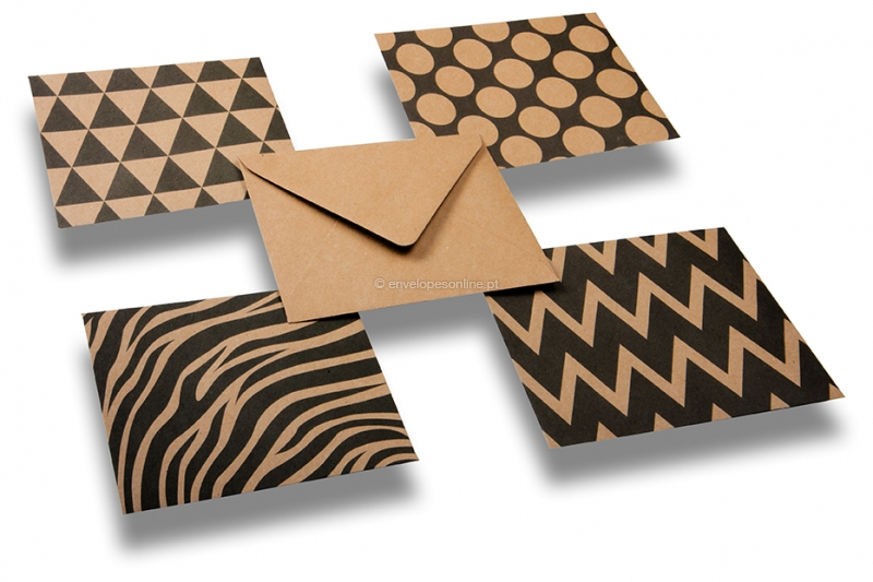 Envelopes Kraft decorativos - compilação