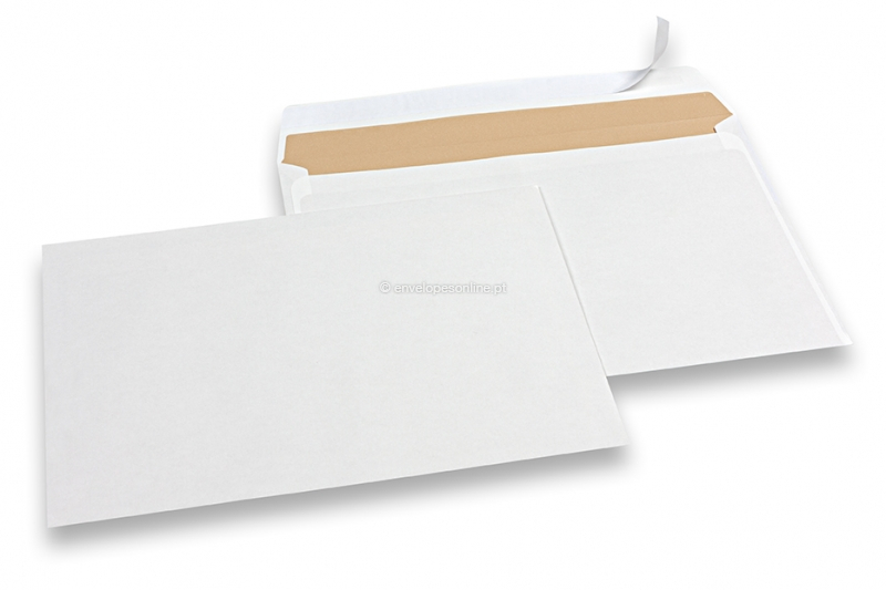 Envelopes de papel branco sujo, 156 x 220 mm (EA5), 90 gramas, peso unit. aprox. 7 g. 