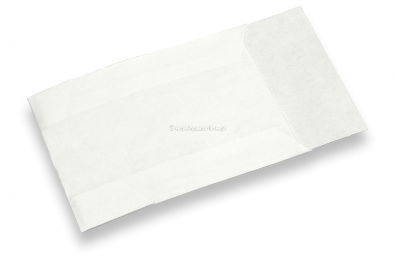 Envelope de pagamento de papel Kraft branco - 45 x 60 mm