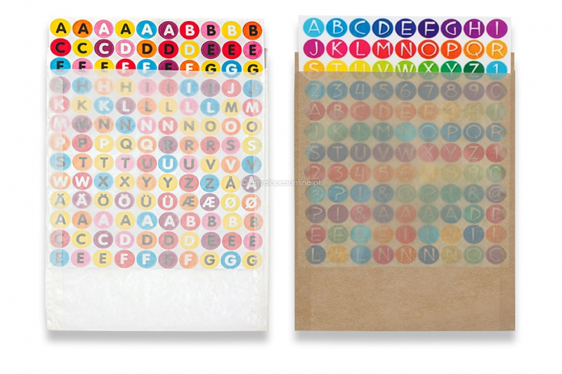 Envelopes de papel glassine