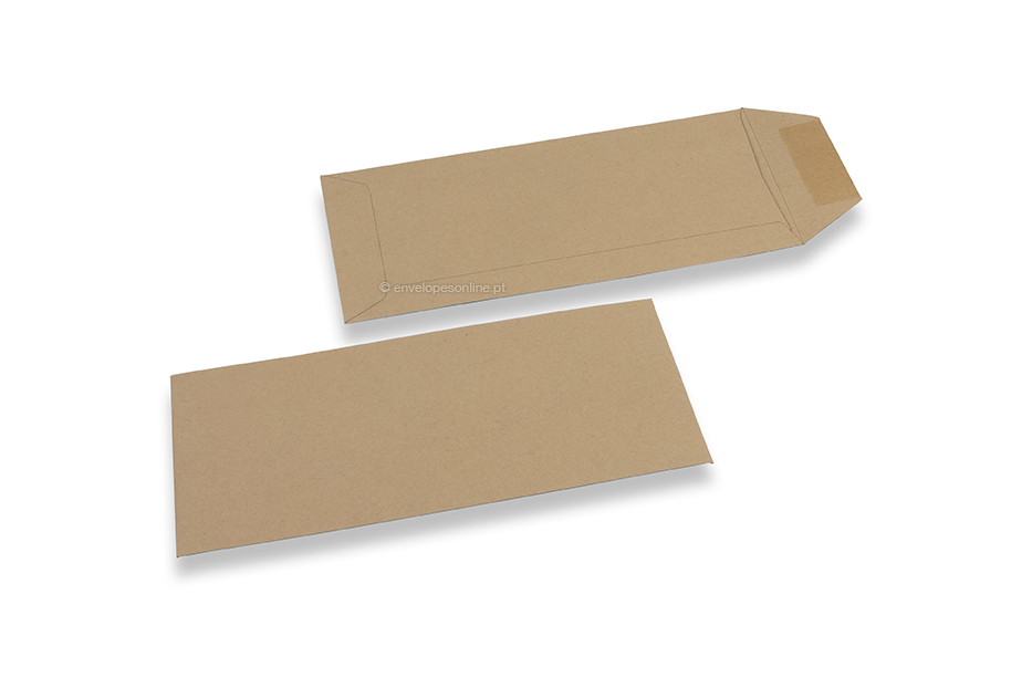 Envelopes comerciais reciclados, 110 x 220 mm, EA 5/6, aba no lado curto, com goma, 80 g.