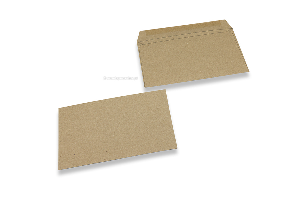 Envelopes comerciais reciclados, 114 x 162 mm, C 6, com goma, 70 g.