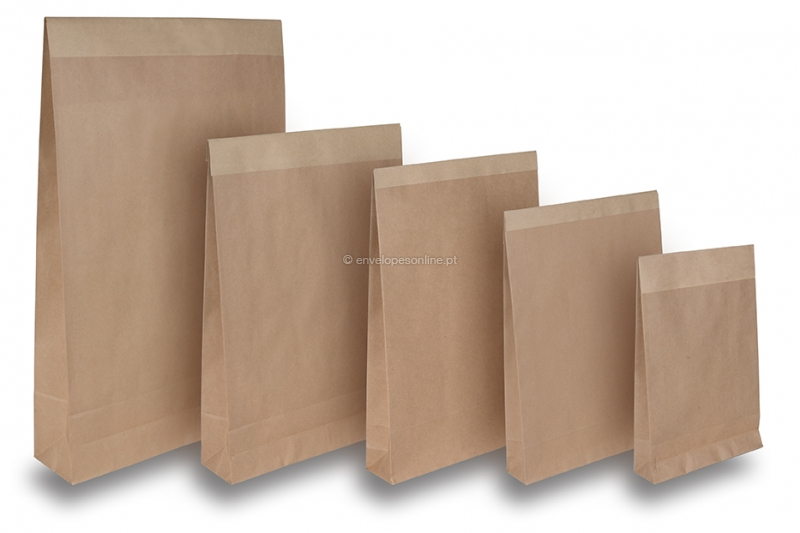 Sacos de papel com fita de vedação