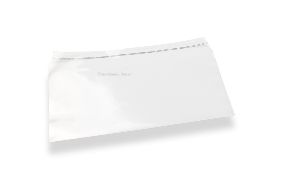 Envelopes de plástico transparentes 114 x 229 mm