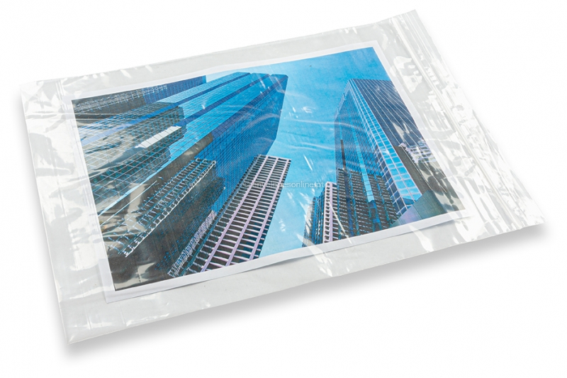 Sacos com fecho autocolante - transparente (exemplo de conteúdo)