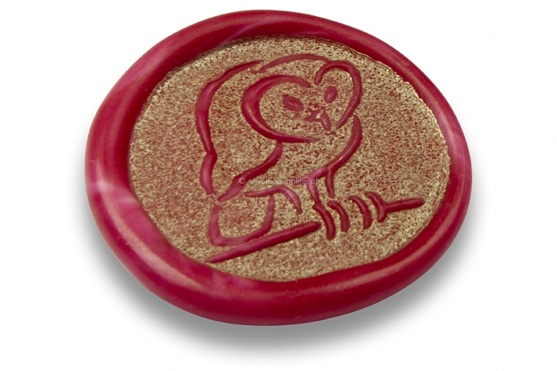 Selos de cera - Coruja