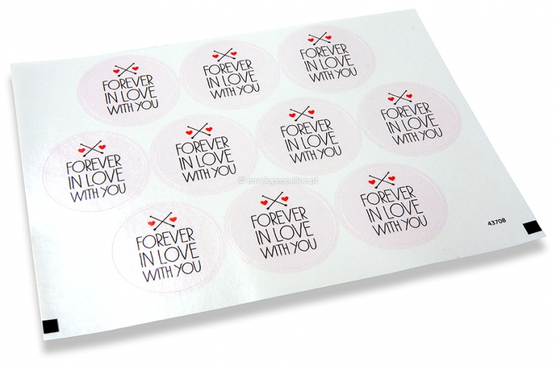 Selos para envelope, amor - Sempre apaixonado por ti