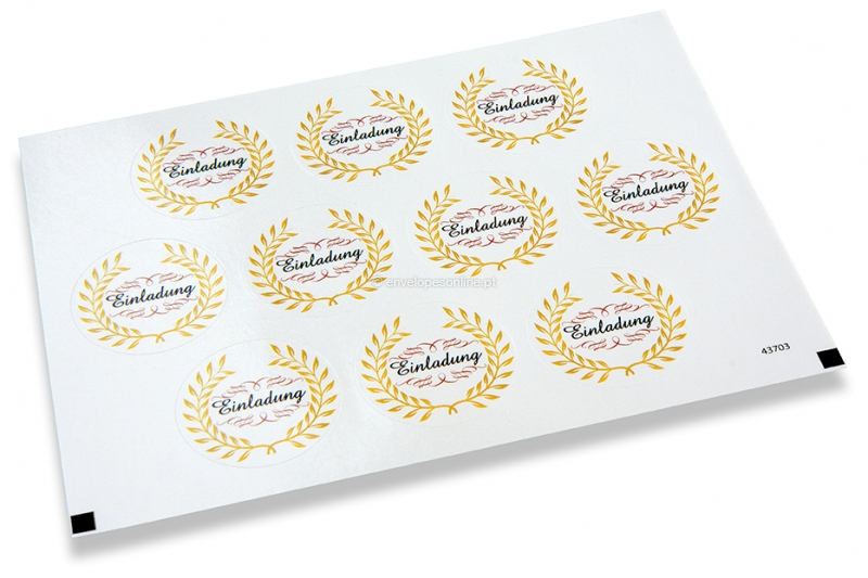 Selos para envelope de festa - einladung