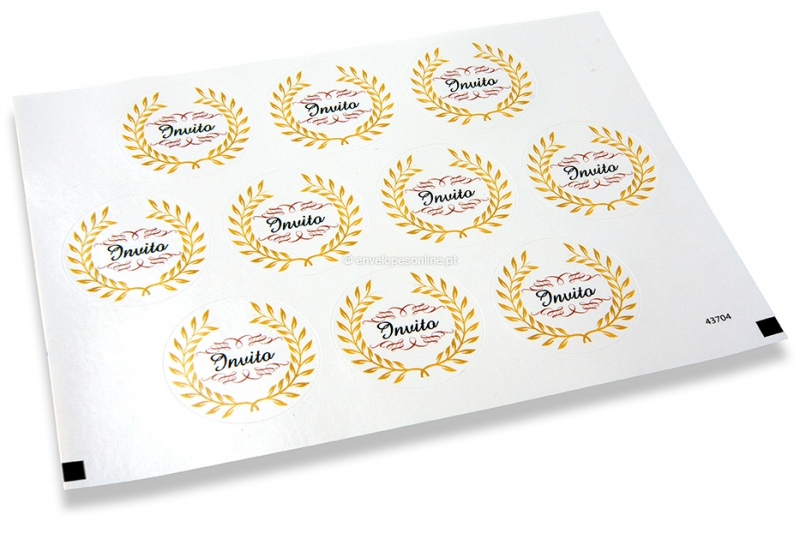 Selos para envelope de festa - invito