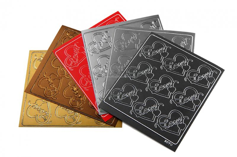 Autocolantes destacáveis, amor