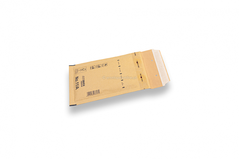 Envelopes de bolhas castanhos (80 g/m²) - 100 x 165 mm (A11)