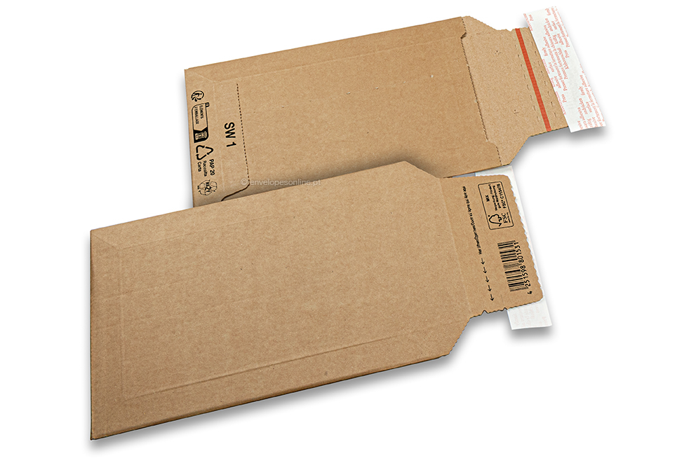 Envelopes de cartão ondulado - 170 x 245 mm, SW1