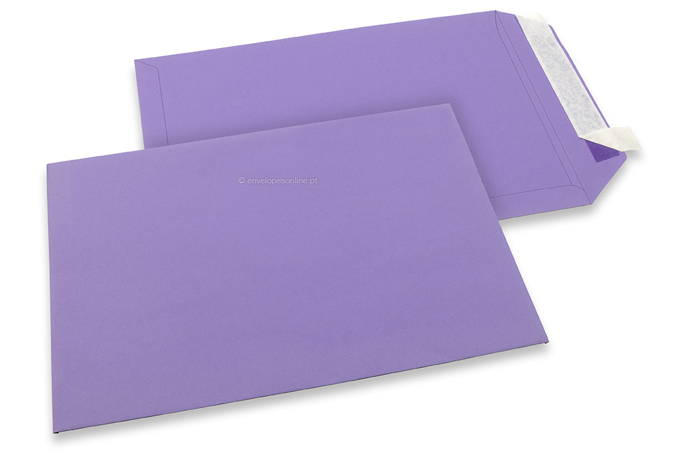 Envelopes de papel coloridos - Roxo, 229 x 324 mm