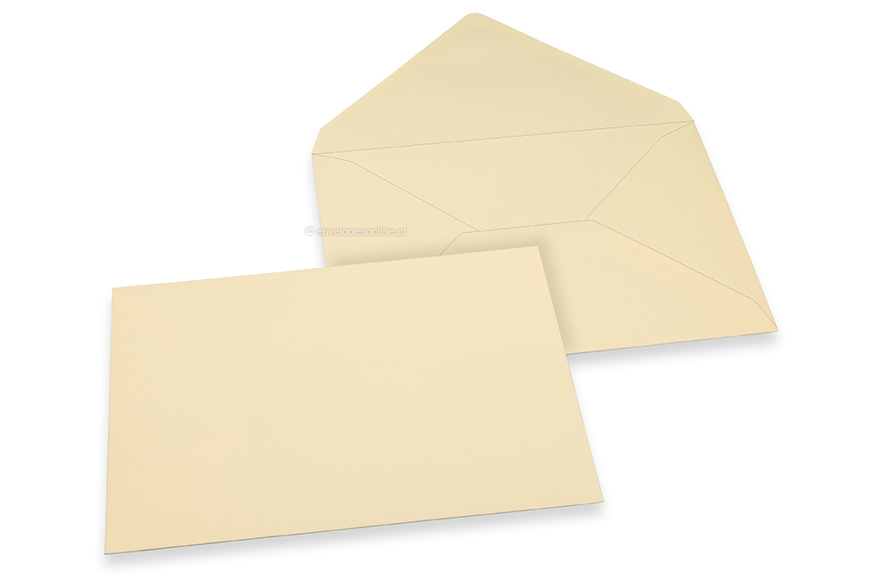 Envelopes de cartões de felicitações coloridos - Branco marfim, 162 x 229 mm