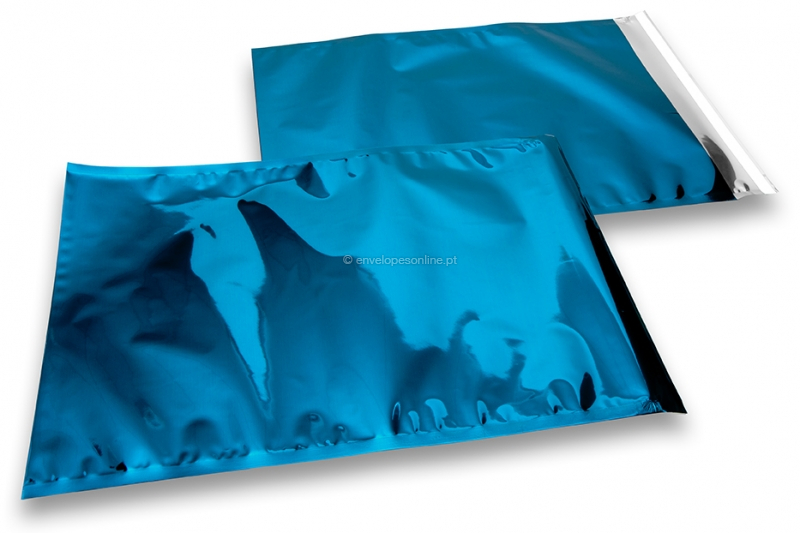 Envelopes de folha metalizada coloridos - Azul 229 x 324 mm