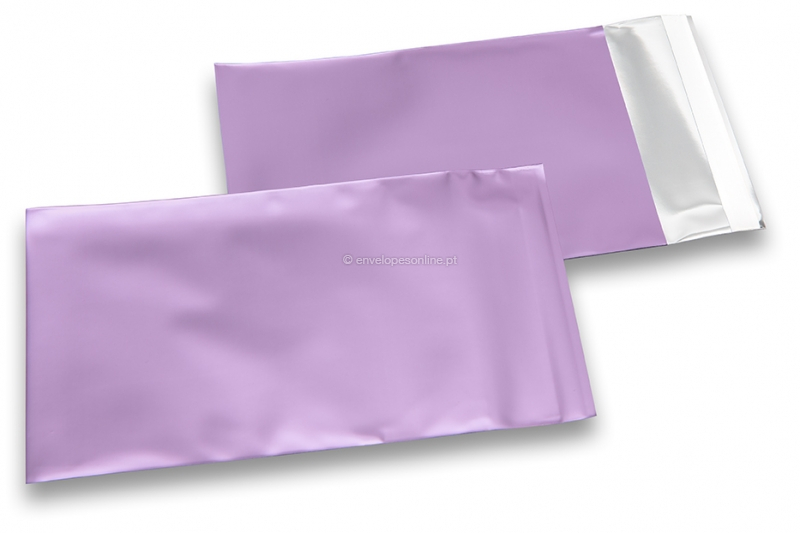 Envelopes coloridos de película metalizada mate - Lilás 114 x 162 mm